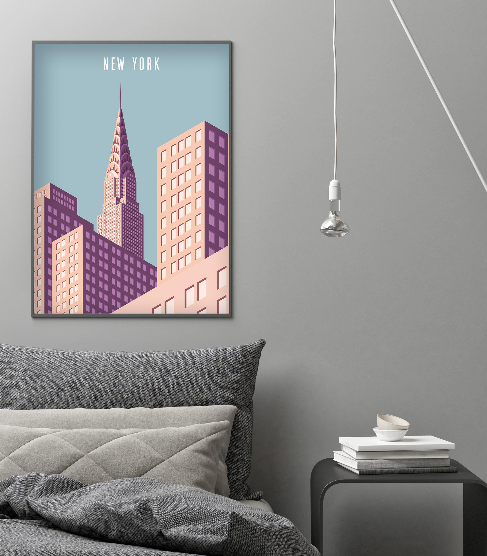 

Постер New York City 40х50 в рамке