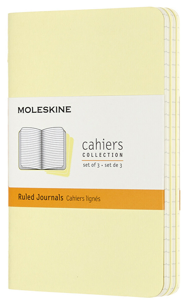 

Блокнот "Cahier Journal" Pocket, 32 листа, в линейку, 9 x 14 см, нежно-желтый