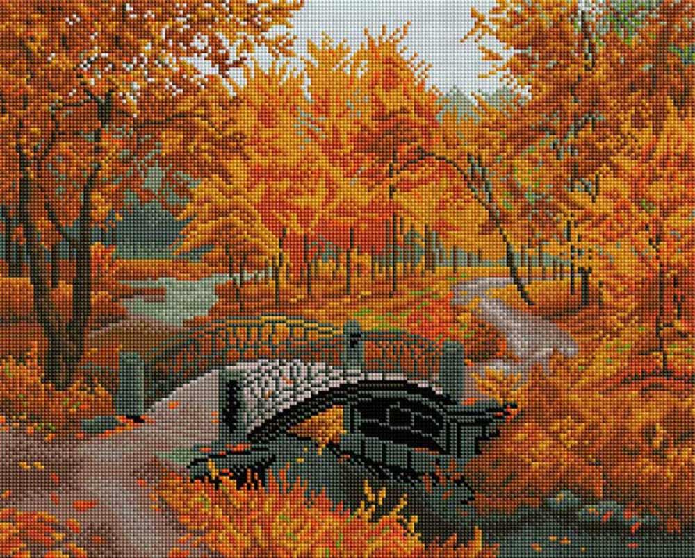 

Алмазная вышивка Белоснежка Золотая осень, 40x50 см, Золотая осень