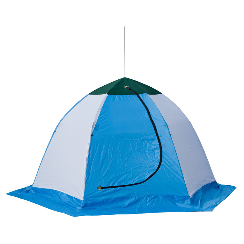 Палатка Стэк Elite трехслойная, для рыбалки, 3 места, синий