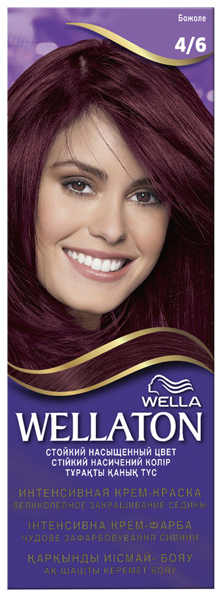 фото Краска для волос wella wellaton 4/6 божоле 110 мл