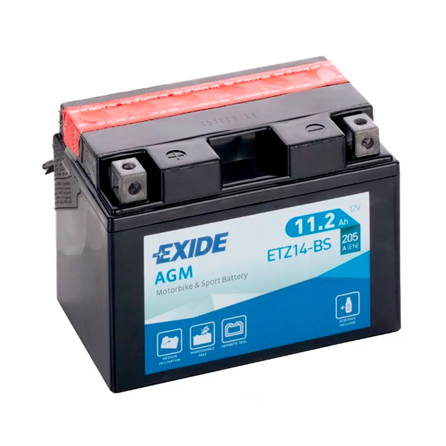 фото Аккумулятор exide etz14bs