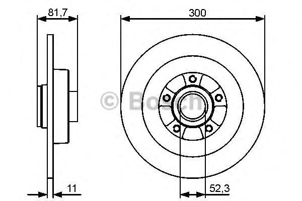 фото Тормозной диск bosch 0986479445