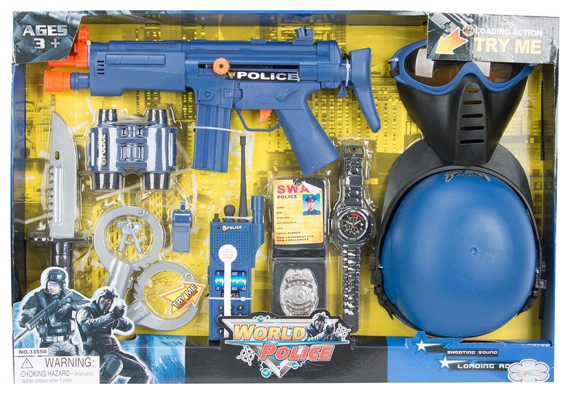 

Игруша набор игровой Полиция, (на бат)