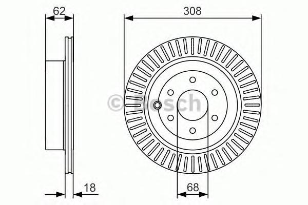 фото Тормозной диск bosch 0986479533