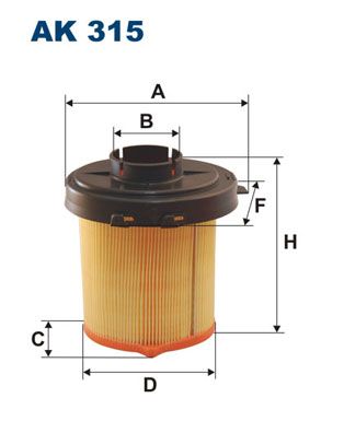 

Фильтр воздушный FILTRON AK315