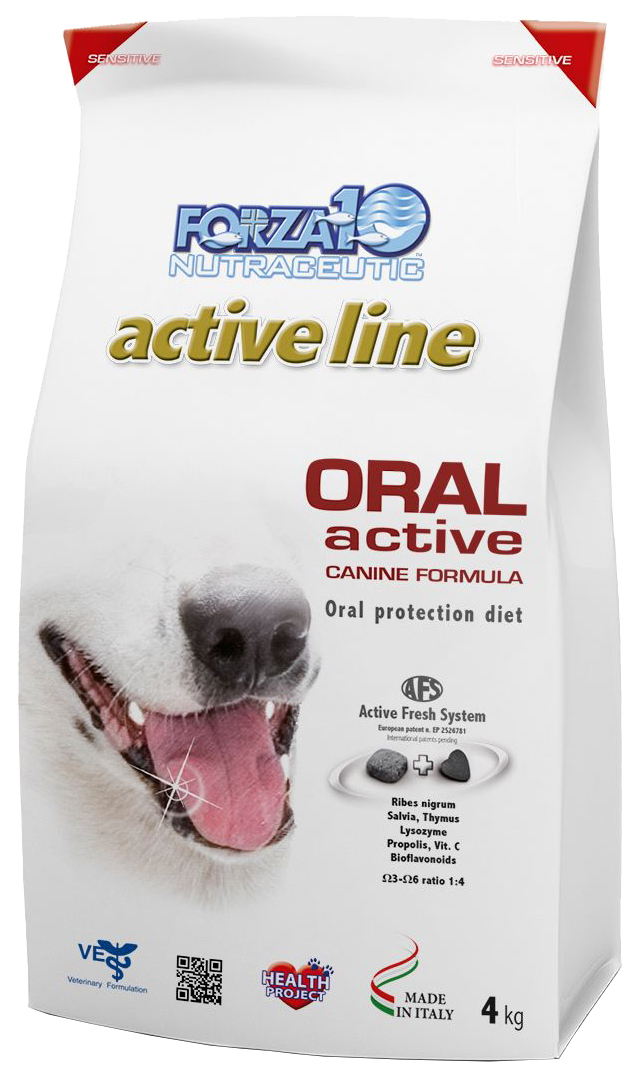 фото Сухой корм для собак forza10 active line oral, рыба, 4кг