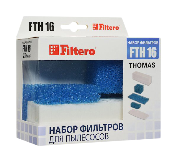 Комплект фильтров Filtero FTH 16 комплект фильтров filtero fth 51