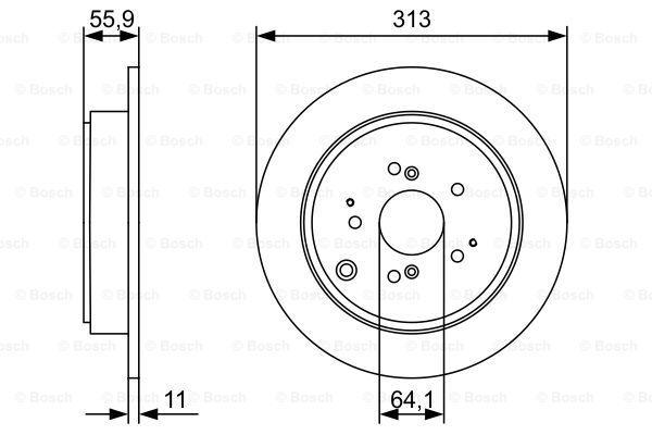 фото Тормозной диск bosch 0986479w23