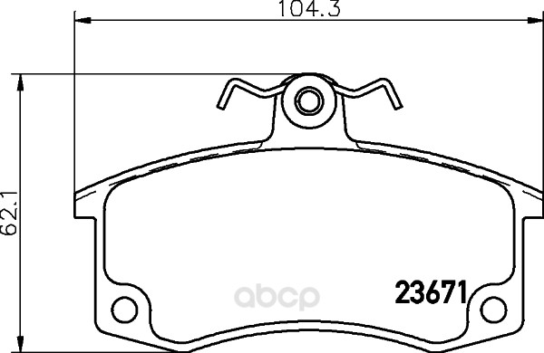 

Тормозные колодки HELLA PAGID/BEHR дисковые 8DB355010341