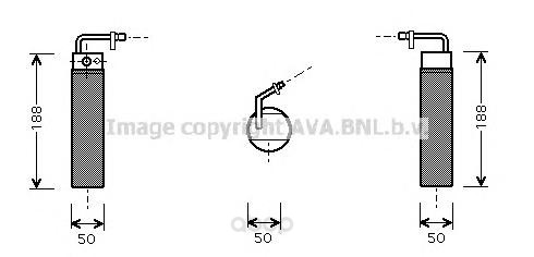 Осушитель кондиционера Ava для Nissan Qashqai, Qashqai 2 1.6 07- DND282