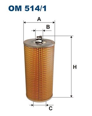 фото Фильтр масляный filtron om514/1