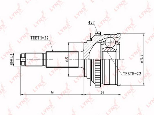 

Шрус LYNXauto CO-1802A