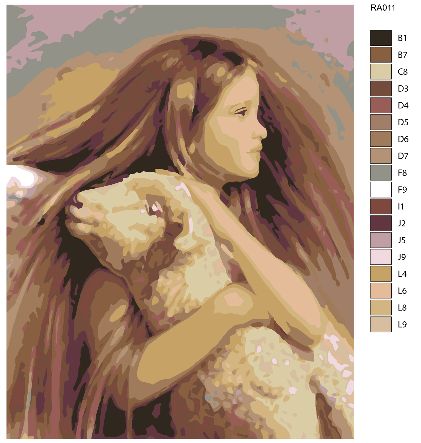 

Картина по номерам, 40 x 50, RA011, RA011
