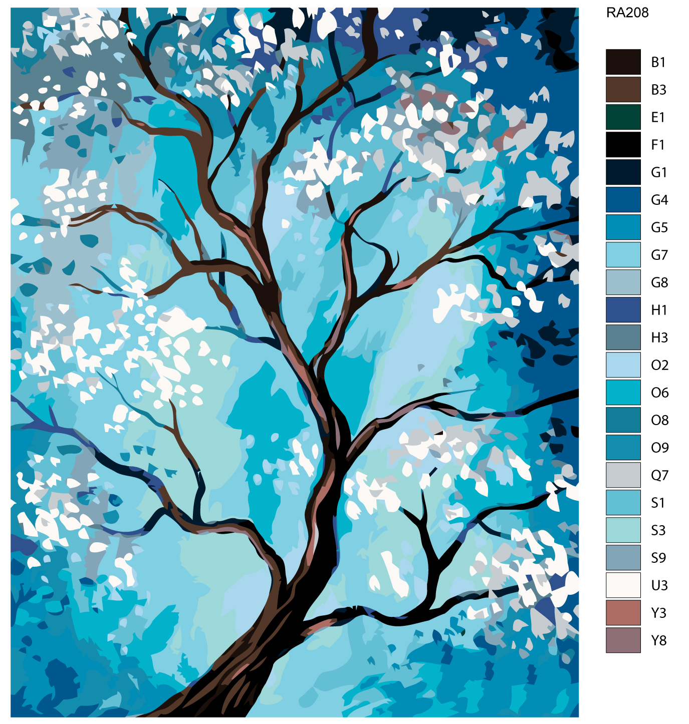 

Картина по номерам, 40 x 50, RA208, RA208
