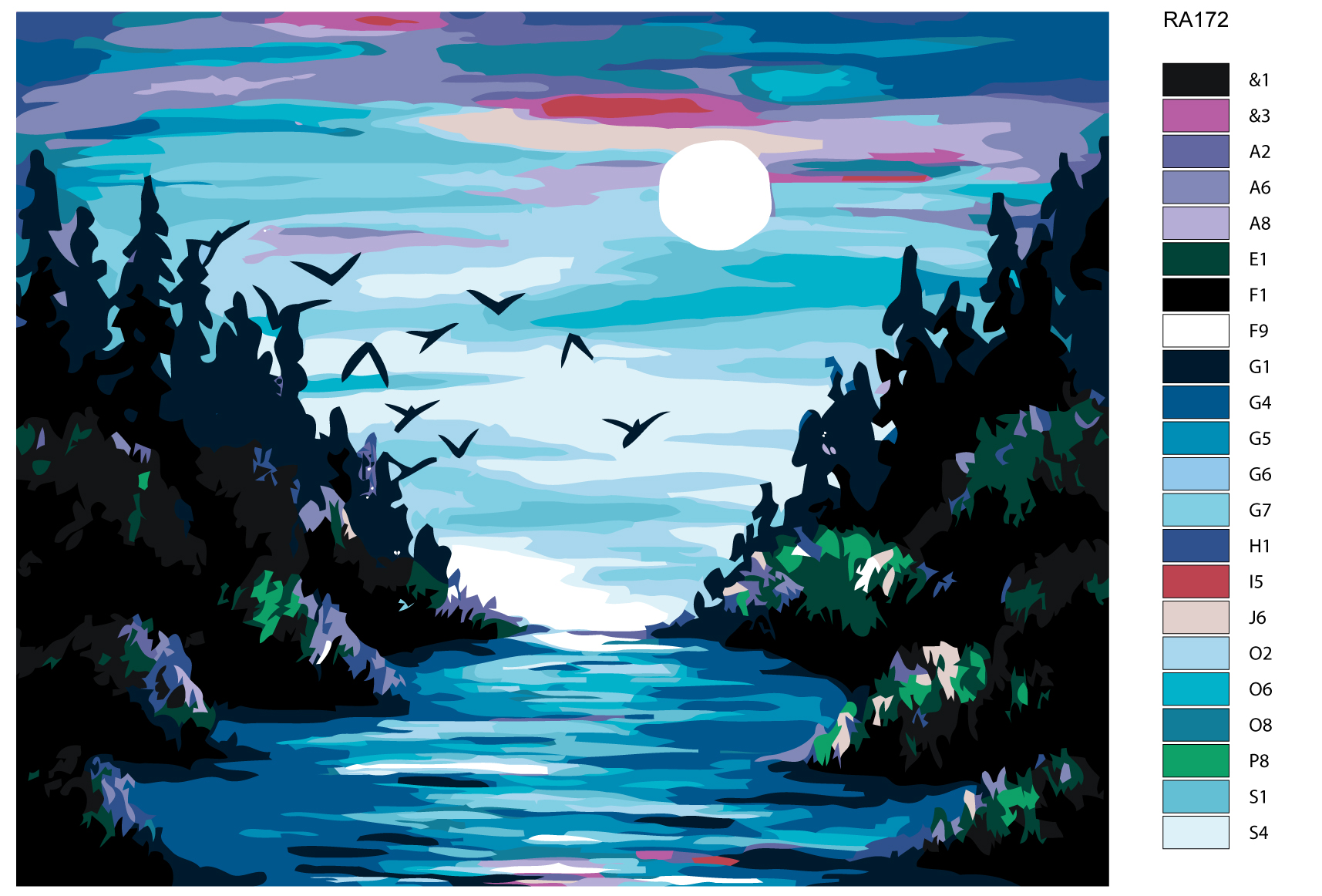 

Картина по номерам, 40 x 50, RA172, RA172