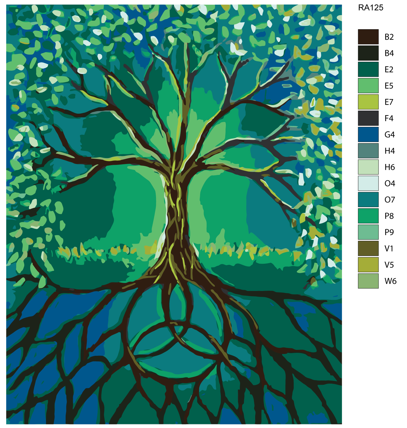 

Картина по номерам, 40 x 50, RA125, RA125