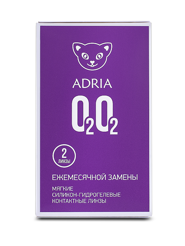 фото Контактные линзы adria o2o2 2 линзы +2,00