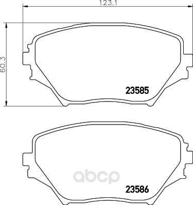 

Тормозные колодки HELLA PAGID/BEHR Nao 8DB355027721