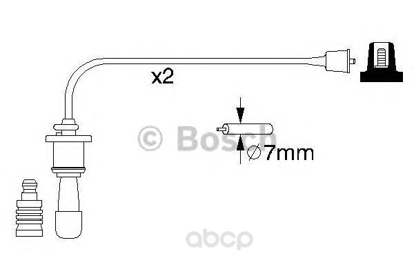 

Провод высоковольтный комплект BOSCH 0986356991