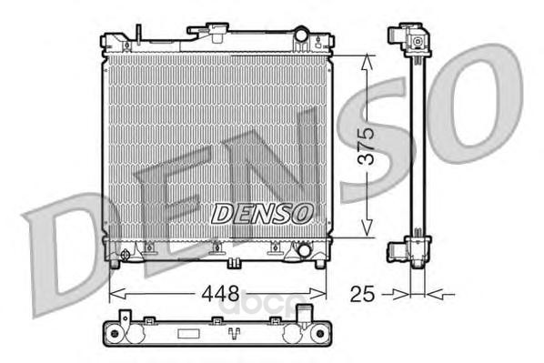 

Радиатор 448x375 Denso DRM47014