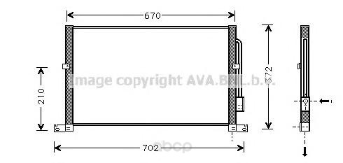 

Радиатор охлаждения двигателя Ava FD5302
