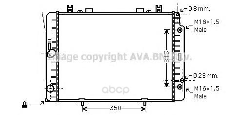 

Радиатор охлаждения двигателя Ava MSA2151