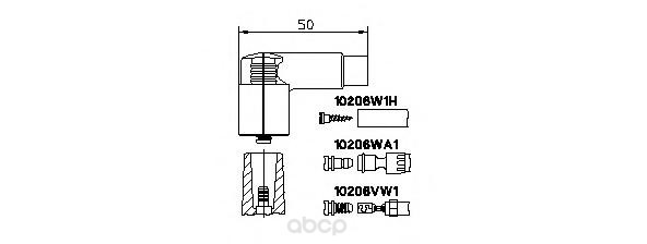 Комплект высоковольтных проводов BREMI 10206VW1