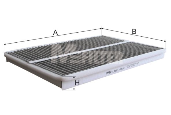 фото Фильтр воздушный салона mfilter k 951c