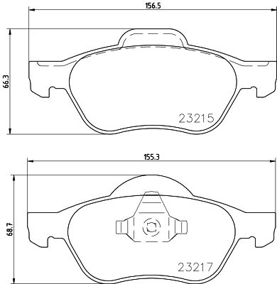 

Тормозные колодки MINTEX дисковые MDB2226