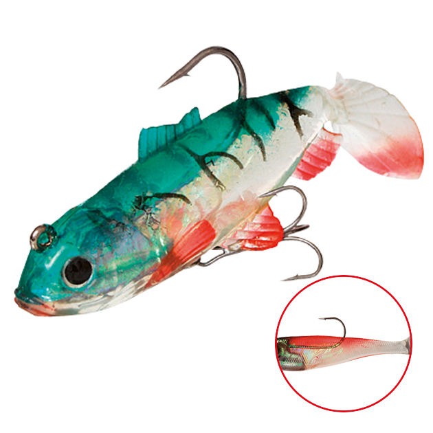 

Виброхвост оснащенный Mikado Crystal Fish WXH-63 6 см, 6, 2 шт., Crystal Fish WXH-63