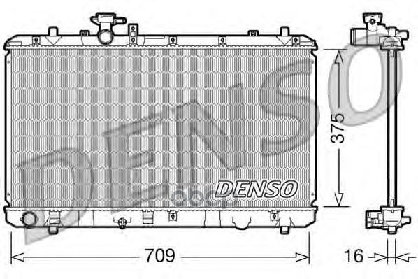 

Радиатор системы охлаждения DENSO DRM47023
