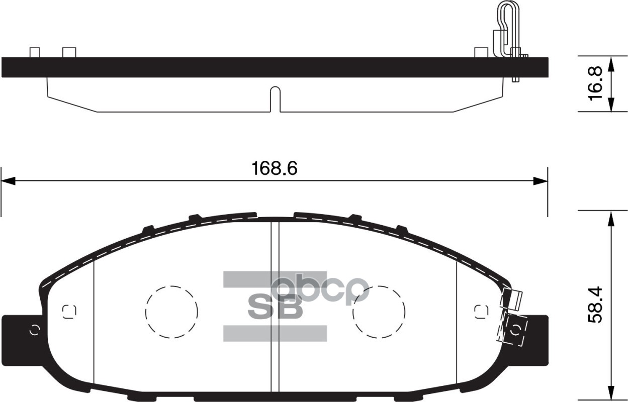 

Комплект тормозных колодок Sangsin brake SP1447