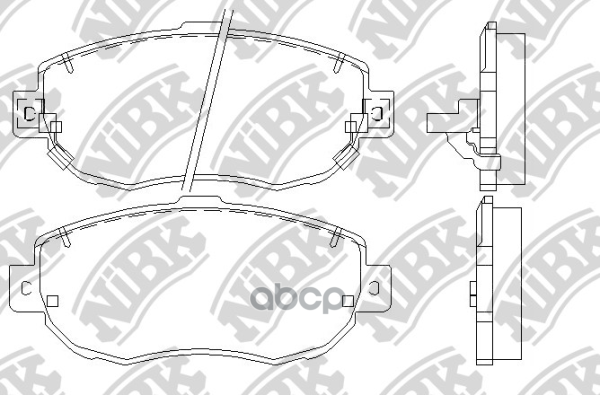 

Комплект тормозных колодок NiBK PN1324S
