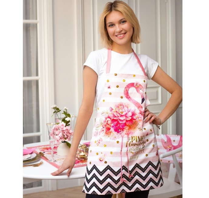 

Фартук Pink flamingo Этель, Розовый