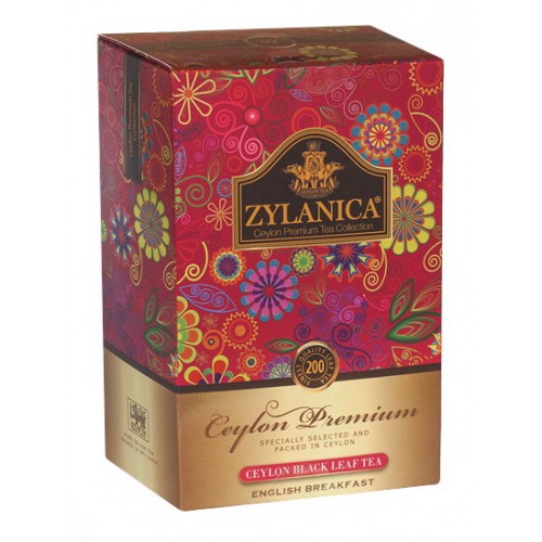 Чай черный Zylanica Ceylon Premium collection English breakfast листовой 200 г