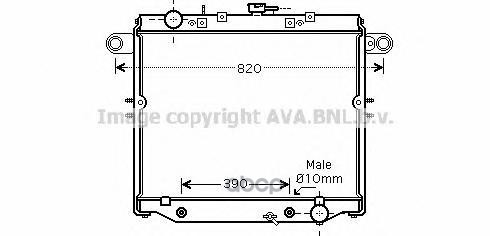

Радиатор охлаждения AVA QUALITY COOLING TO2329