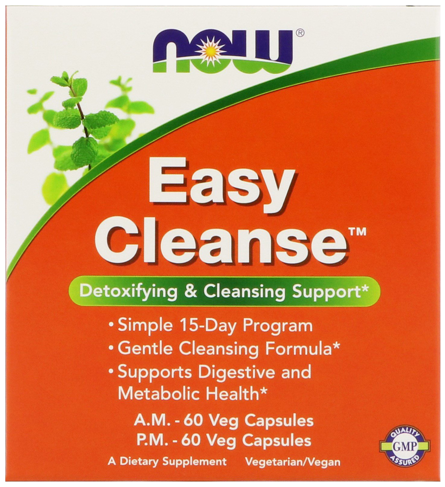 фото Добавка для пищеварения, добавка для здоровья now easy cleanse 120 капс. нейтральный