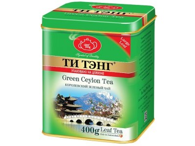Чай весовой зеленый Ти Тэнг Green Ceylon Tea ж/б 400 г