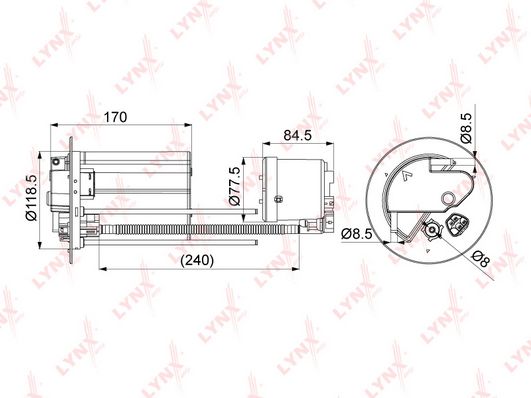 фото Топливный фильтр lynxauto lf-1075m