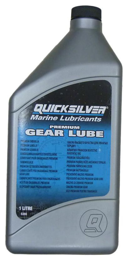 фото Трансмиссионное масло quicksilver premium gear lube 1 л