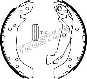 

Комплект тормозных колодок TRUSTING 046.211