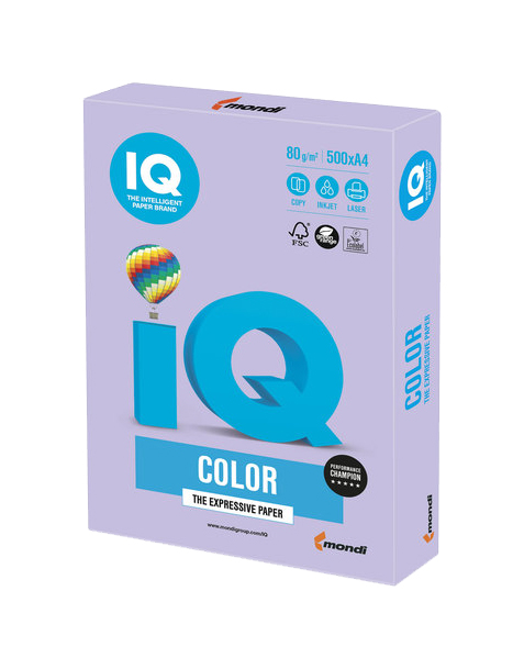 фото Бумага для офисной техники iq la12 color а4 80 г/м2