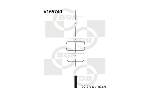 фото Впускной клапан bga v165740