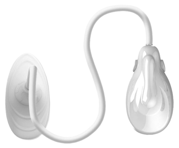 Белая помпа для клитора с вибрацией Passionate Lover