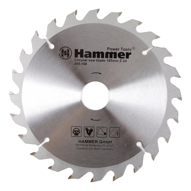 Пильный диск по дереву  Hammer Flex 205-108 CSB WD (30658) полировальный диск flex