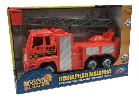 

Машина пожарная Dave Toy 1:18, Красный, Пожарная