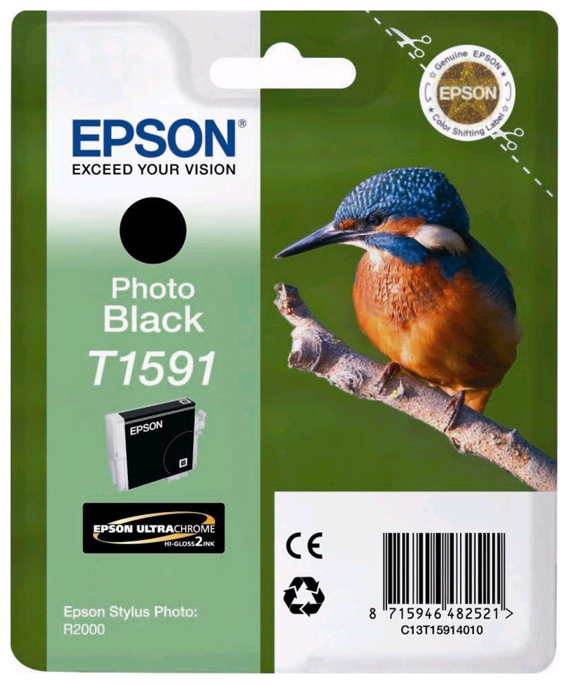 фото Картридж для струйного принтера epson c13t15914010, черный, оригинал