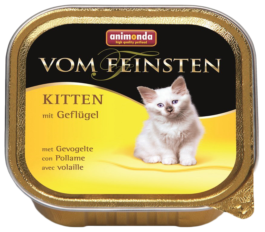 

Консервы для котят Animonda Vom Feinsten Kitten, домашняя птица, 32шт по 100г, Vom Feinsten Kitten