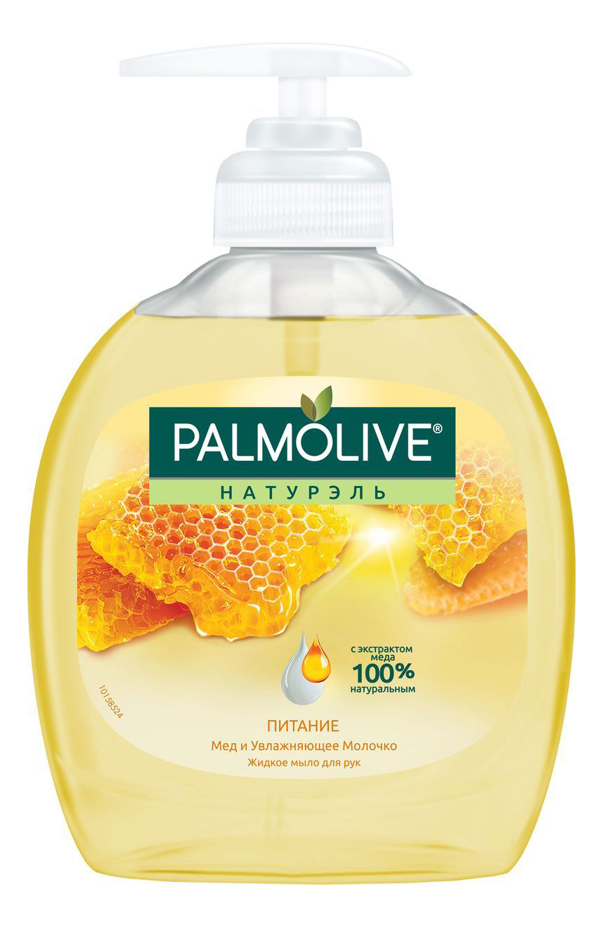Жидкое мыло Palmolive Натурэль Питание мед и увлажняющее молочко 300 мл мыло жидкое для рук защита и питание антибактериальное natura siberica 500 мл